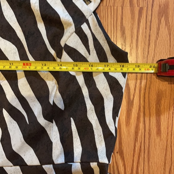 Michael Kors Brown Cream Zebra Print Dress Sz. 14 - Picture 7 of 13
